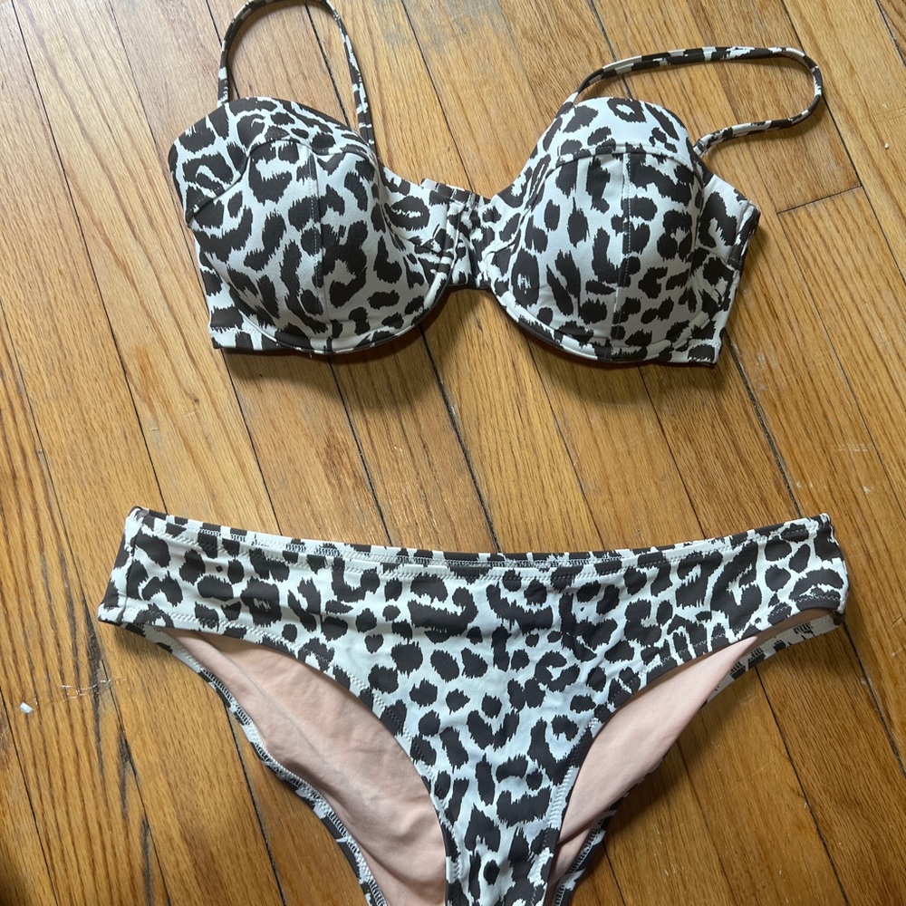 J crew leopard bikini